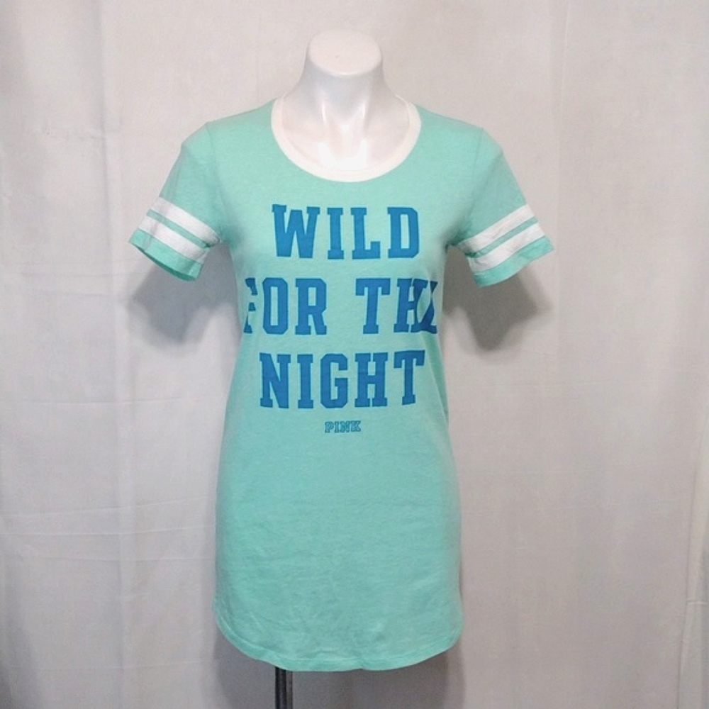 PINK Victoria’s Secret Mint Green Sleep Shirt Dress XS Comfy Cozy Loungewear
